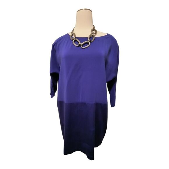 Eileen Fisher Color Block Blouse - Picture 2 of 3